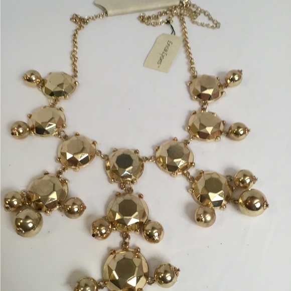 Erica Lyons gold Bubble bead statement necklace. - Picture 2 of 4